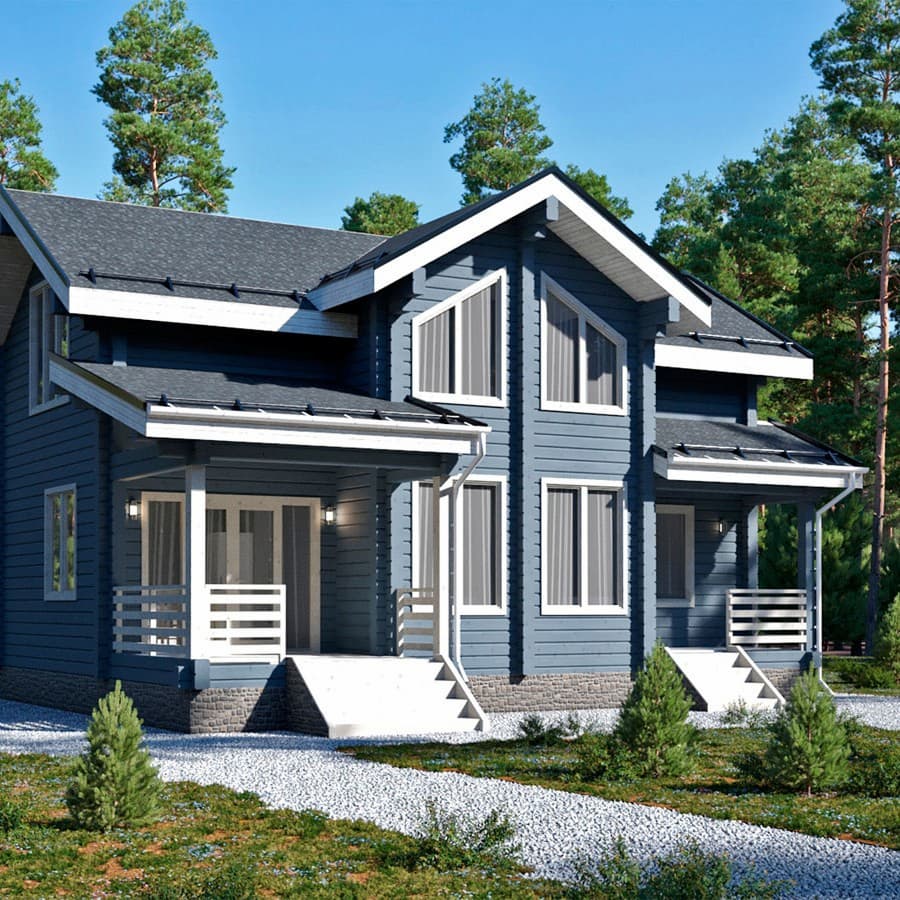 проект дома из клееного бруса от компании ВДК