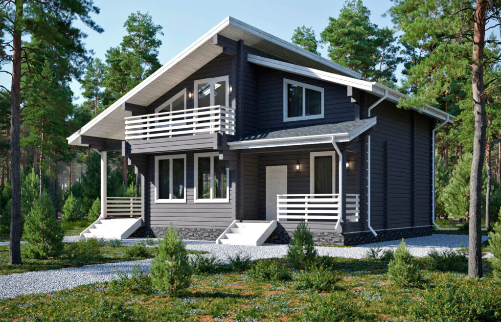 проект дом из клееного бруса Дориан от ВДК в Москве