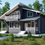 проект дом из клееного бруса Дориан от ВДК в Москве