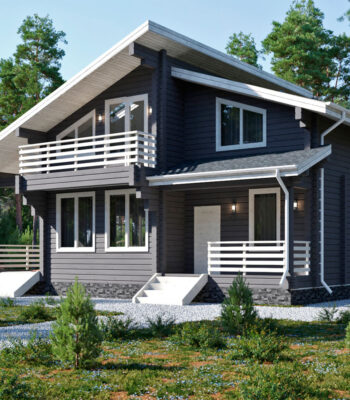 проект дом из клееного бруса Дориан от ВДК в Москве