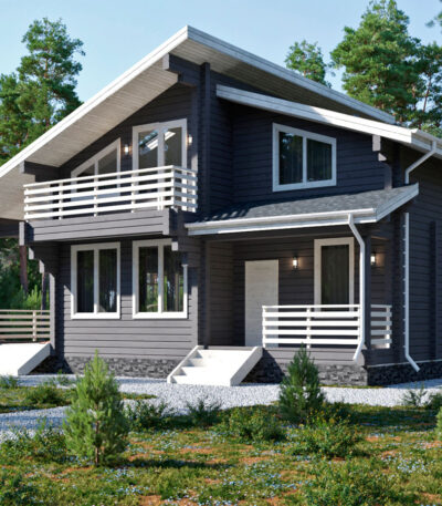 проект дом из клееного бруса Дориан от ВДК в Москве