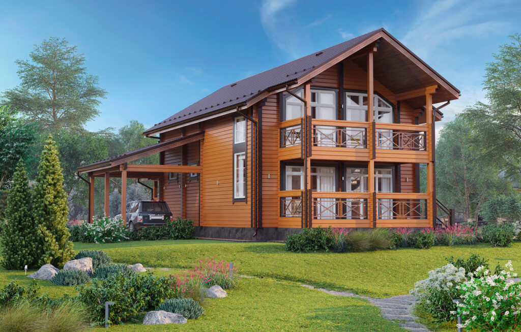 проект дом из клееного бруса Созвездие от ВДК в Москве