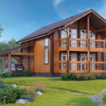 проект дом из клееного бруса Созвездие от ВДК в Москве