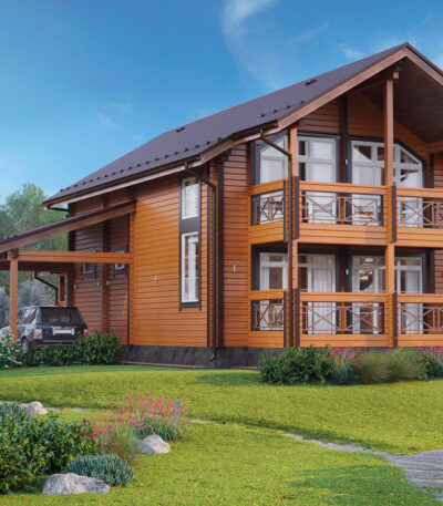 проект дом из клееного бруса Созвездие от ВДК в Москве