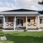 проект дом из клееного бруса от компании ВДК Вилларибо 157 кв м