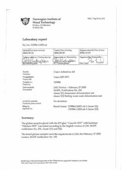 сертификат качества клей для клееного бруса ВДК