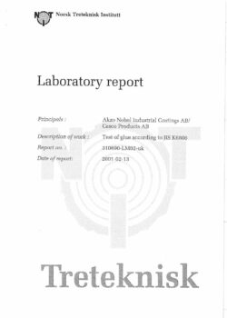 сертификат качества клей для клееного бруса ВДК