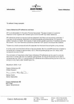 сертификат качества клей для клееного бруса ВДК