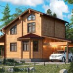 проект дома из клееного бруса от ВДК Сказка 140 кв м