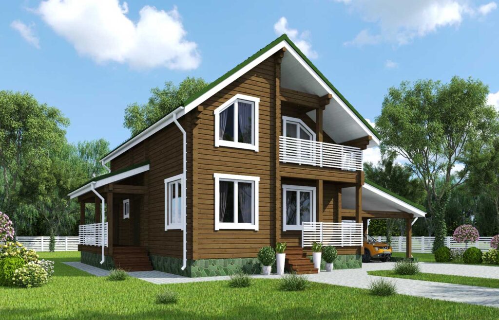 проект дом из клееного бруса Зенит от ВДК в Москве