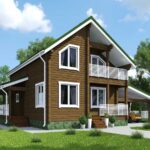 проект дом из клееного бруса Зенит от ВДК в Москве